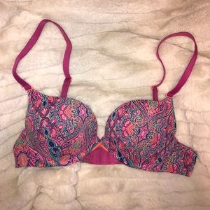 Pink Paisley Bra (34A)